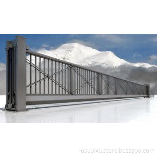 Iron Electric Trackless Automatic Sliding Gates For Worksho